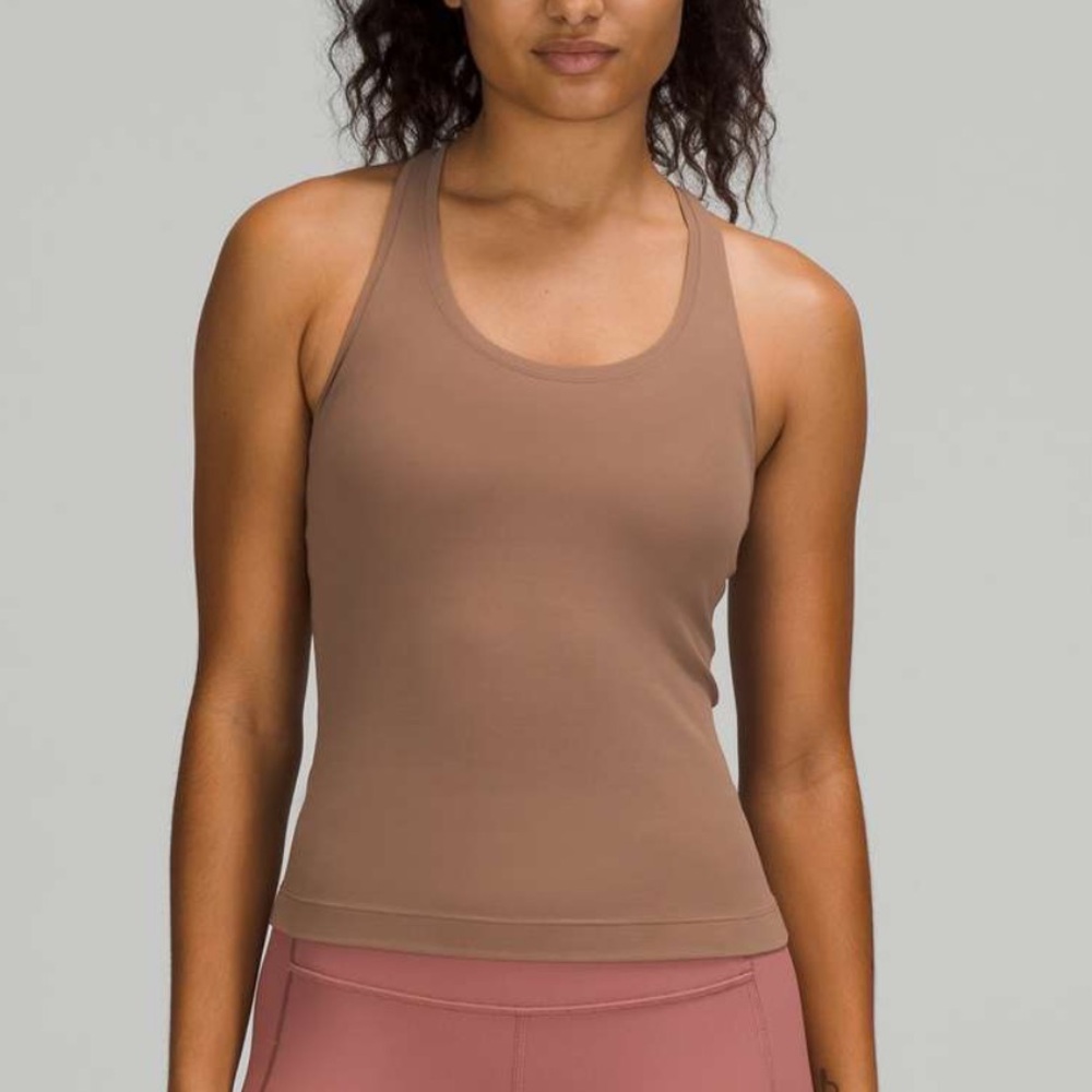 Lululemon Nulu Cool Racerback Short Tank Cacao Brown
